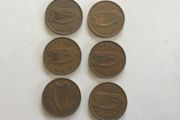 Coins - Eire Pennies X 6
