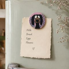 Hand painted wooden magnet