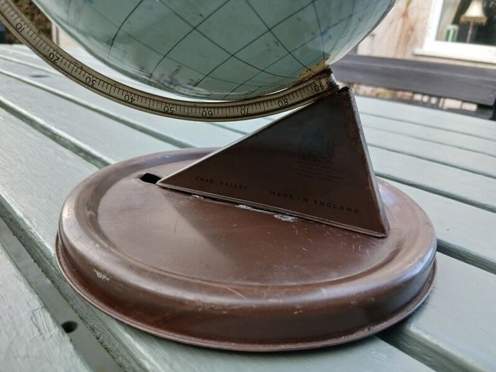Chad Valley mid century tinplate globe