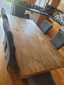 dining room table and chairs