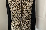 Silk Bastyan Zip-Front Top - Size 8