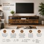 Industrial TV Stand for TVs up to 80 Inches Image 2