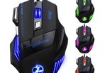 5500 DPI 7 Button LED Game Wired Optical Gaming Mouse Mice for Pro Gamer PC Laptop