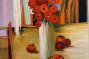 Lucien Gondret 61x 46x 2cm The Orange Curtain
