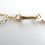 Vintage sold 9K Yellow Gold 375 Engraved Cross Pendant Necklace length 18" - 1,3g Image 5