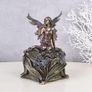 Original Vintage Art Nouveau Style Fairy Jewellery Box with Lid Image 2