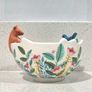 House of Disaster Secret Garden Fox & Bird Porcelain Bowl Image 3