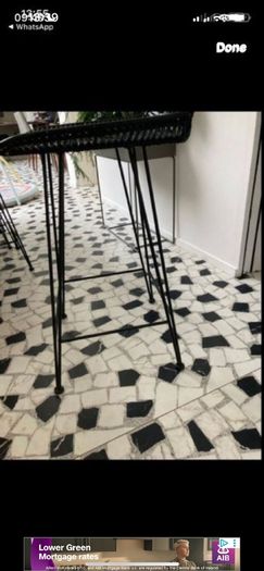 rattan high stools