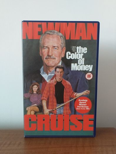 The Colour Of Money BIG BOX VERSION Video Cassette Tape Vhs Pal On A Super High Quality Cassette Tape In Cherry, Mint Condition Next To New