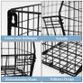 Brand New 5-Shelf Metal Hanging Closet Organiser Wall Mounted - Black. Image 3