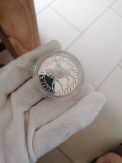 1977 UK Silver Proof Crown Coin
