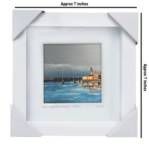 Dun Laoghaire Harbour, Framed print by artist Helen Mathews