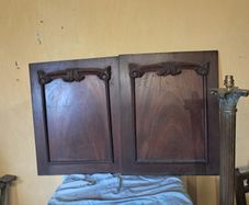 4 mahogany cabinet doors