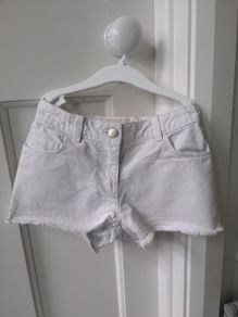 NEXT  cream girls jean shorts
