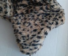 Fur hat new leopard print adult