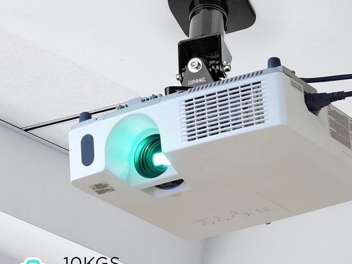 Projector Mount Stand for Ceiling or Wall Bracket PB01XB | 10kg Capacity | Universal Adjustable Clamp | Tile Swivel Rotate | Black (FREE POSTAGE)