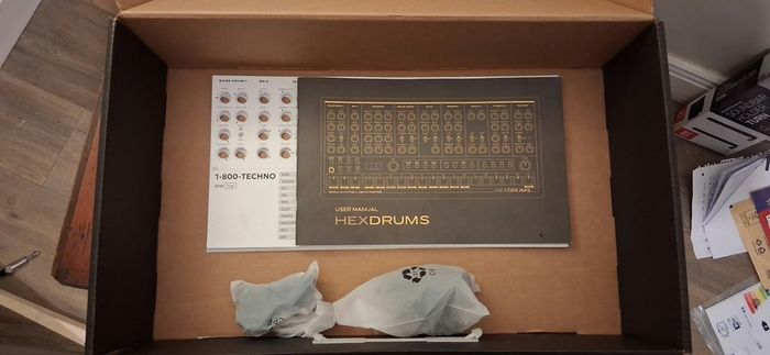 Erica Synths x Hexinverter HexDrums drum Machine - boxed with manual