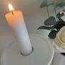 ShabbyChic Set of 2  Home Decor items ..Pillar candle could also be used on candle holder Image 4