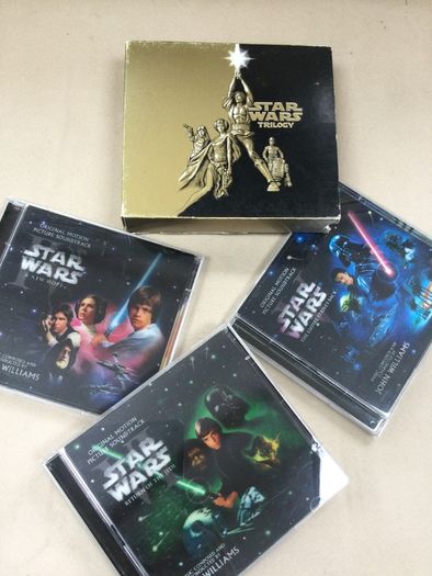 Star Wars trilogy John Williams rare 6 disc set with gold box