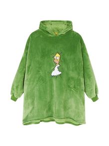 The Simpsons Homer Bush Meme L/XL Fleece Snuddie Oodie