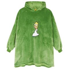 The Simpsons Homer Bush Meme L/XL Fleece Snuddie Oodie
