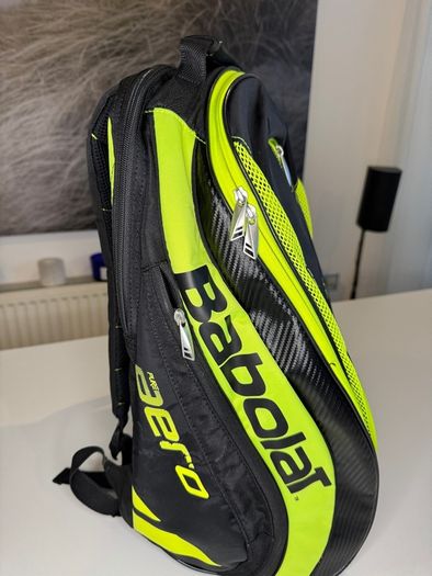 Babolat Pure Aero Tennis Backpack Black & Neon Yellow