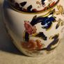 Vintage Ironstone Ginger Jar by Masons - Mandalay Pattern. Highly Collectible. Measures 4 inches high. Image 8