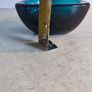 Rare find 1956 dark blue Bowl Candle holder, Salt, Ashtrays - Collectible Design Glass from Finland Image 3