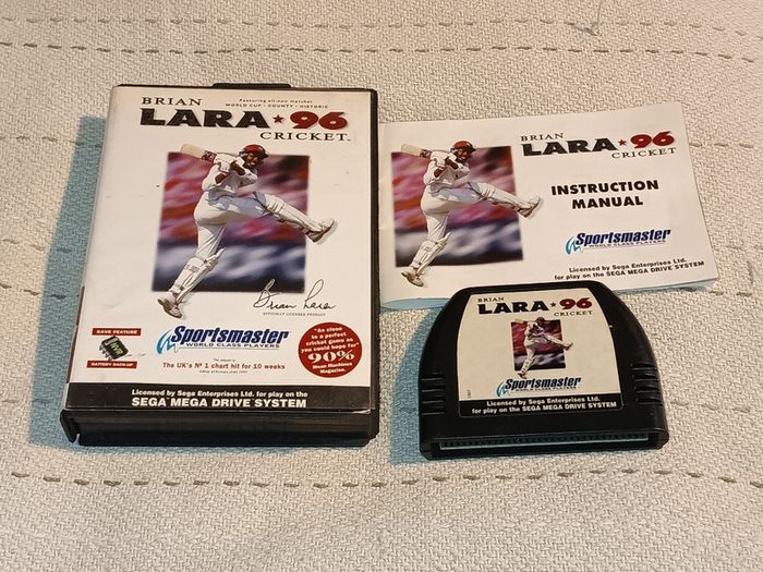 Brian Lara Cricket 96 Complete Top Sega Mega Drive  For Sale Here