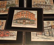 Set of 5 Pimpernel Dublin Pub cork backed place  table mats