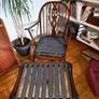 Ercol Windsor armchair with footstool Image 2