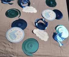 12 Piece Blue First Holy Communion Decorations