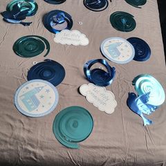 12 Piece Blue First Holy Communion Decorations