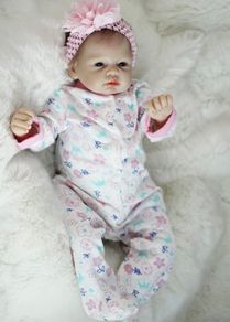 22inch lifelike reborn dolls girls silicone baby Handmade newborn toddler real life boys for kids (FREE POSTAGE)