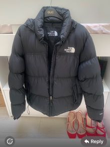 Authentic The North Face Retro Nuptse Jacket Black Medium