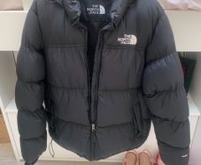 Authentic The North Face Retro Nuptse Jacket Black Medium