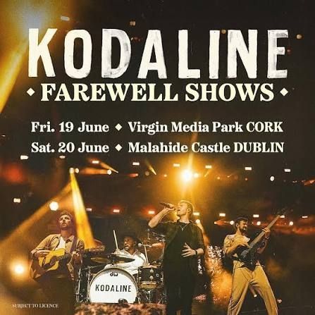 2x Kodaline tickets Malahide Castle June 20th