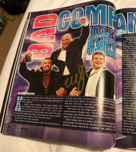 Wrestling autographs