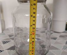 Large glass jars x 5