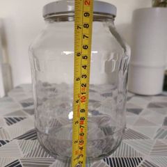 Large glass jars x 5