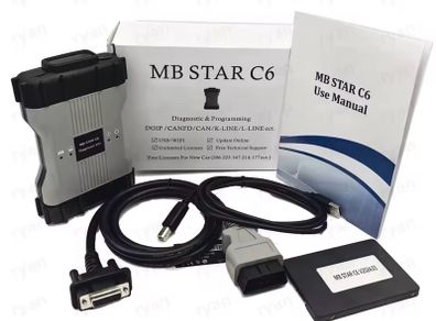 MB Star C6 VCI DOIP Wifi C6 Multiplexer obd2 Scanner SSD 2025.12 Free license For Benz New Car W205 W213 Diagnostic Tools