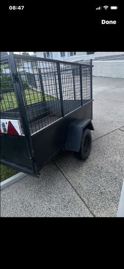 Solid steel 6x4 trailer in perfect condition