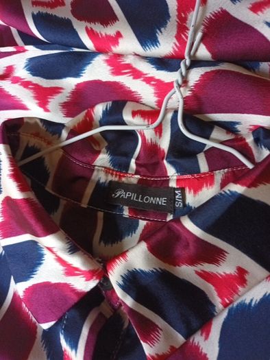 Papillonne Long Blouse.  S.S/M  - 14- 16.   New - No Tag.