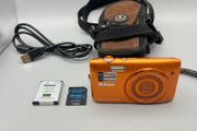 Nikon Coolpix S3500 20.1MP Digital Camera Orange - Full Kit