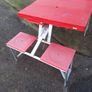 Portable outdoor aluminium picnic table Image 3