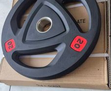 brand new 2x20 kilo olympic tri grip plates