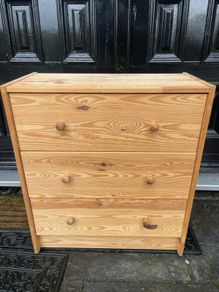Low Sized Sturdy Chest Of Drawers - Cabinet - Can Deliver