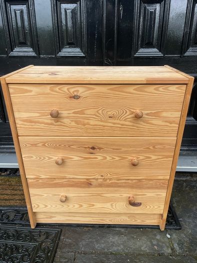 Low Sized Sturdy Chest Of Drawers - Cabinet - Can Deliver