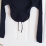 Black Petite Open Back Top - Size 4 Image 4