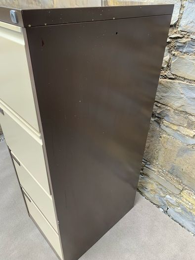 Escoline four drawer metal filing cabinet.